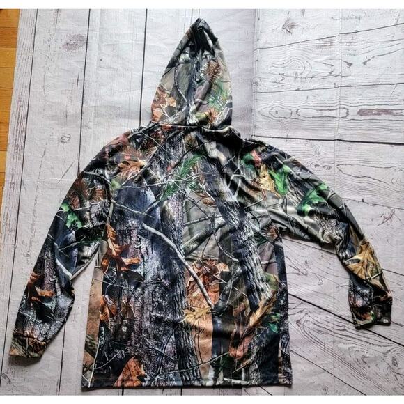 Pro One By NlJ Trader Real tree Camo Pullover Hoodie Size S - Picture 6 of 7